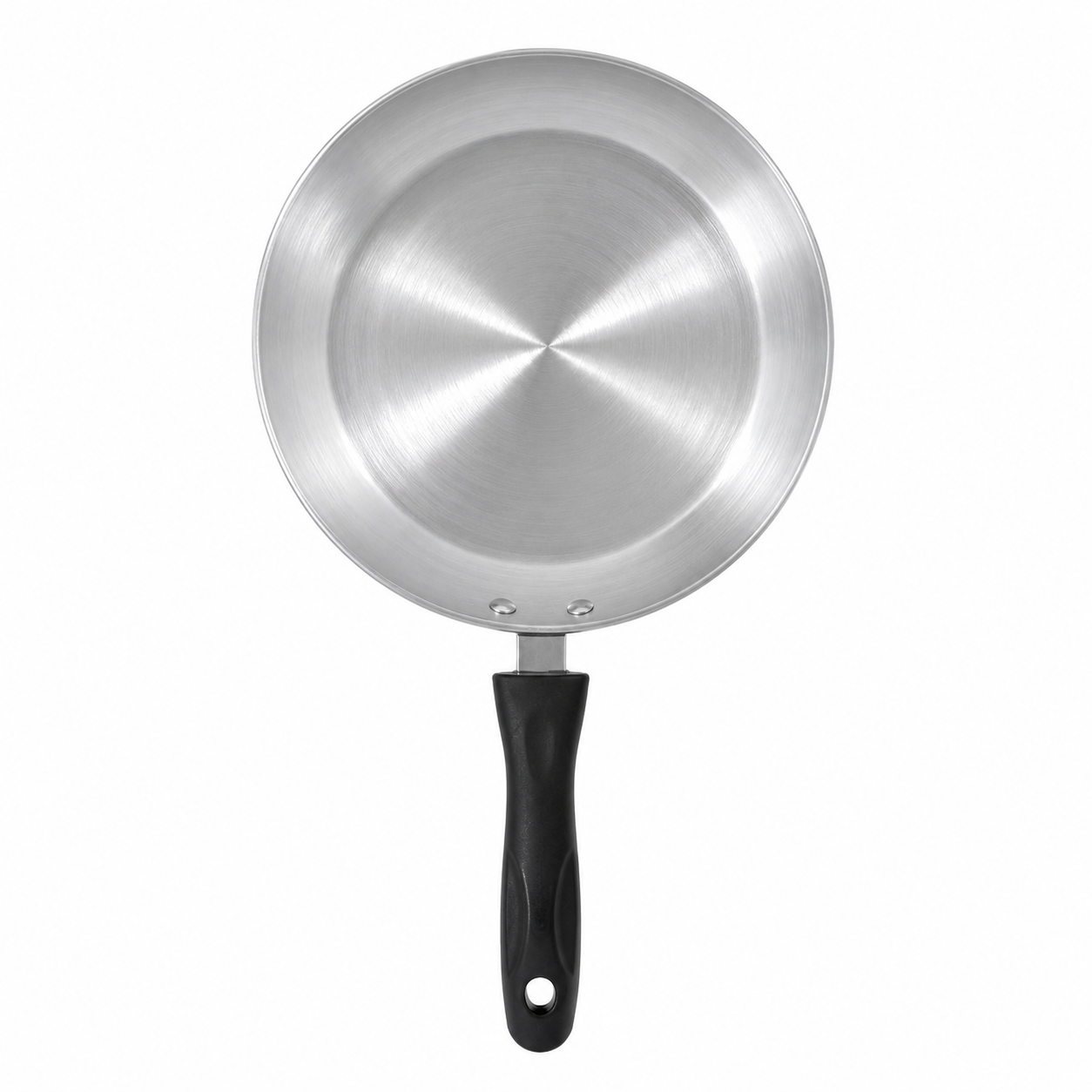 Aluminium Fry Pan 24 cm,4.5 cm Depth | Lightweight Deep Curved Aluminium Frying Pan with Comfortable Handle | Daily Use Cooking Pan for Omelette, Toast, Snacks, Vegetables, Tadka